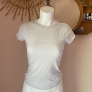 Plain white tight tee Wild Fable